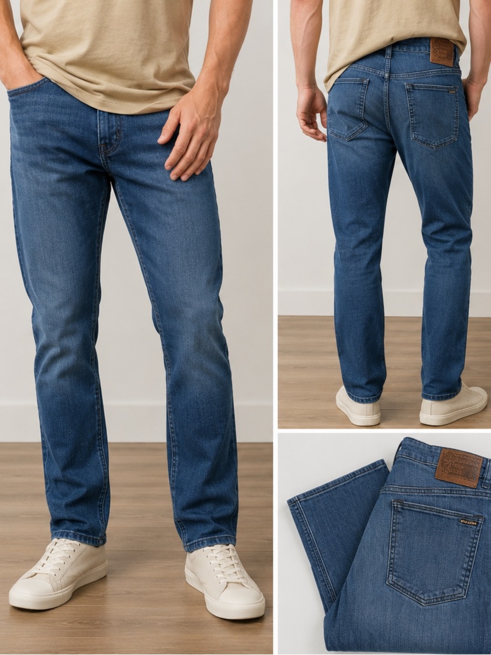 Volcom Slim Straight Men's Jeans in Blue - Size 34